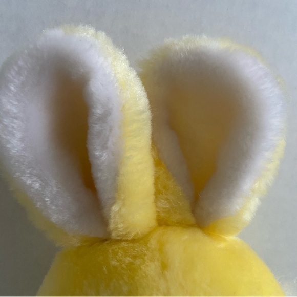Vintage Walmart Bunny RabbitStuffed Animal Yellow Easter Plush Decoration STIFF - Picture 3 of 15
